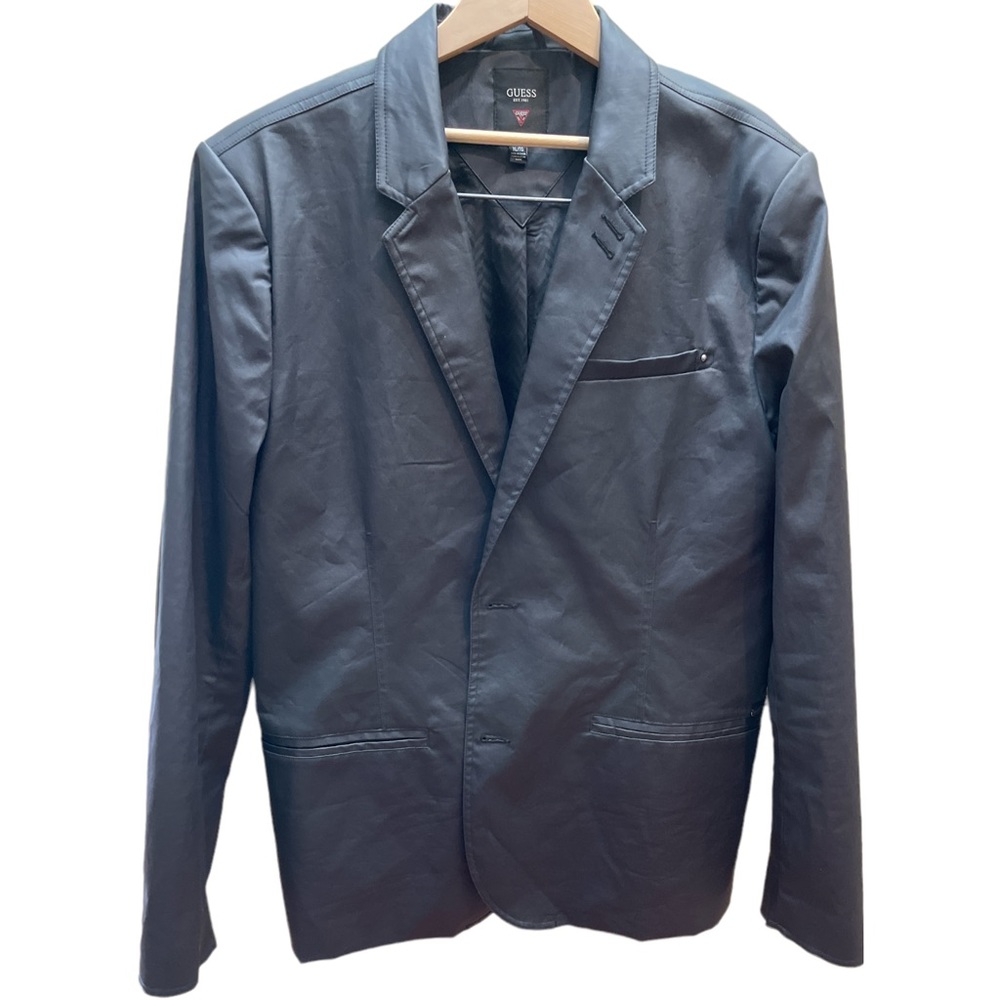 GUESS mens xl black blazer in EUC